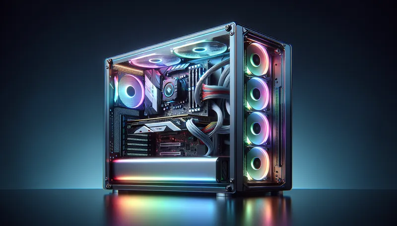 Một bộ PC gaming hoàn chỉnh được build tối ưu với card đồ họa RTX 4070 Super và hệ thống tản nhiệt nước AIO.