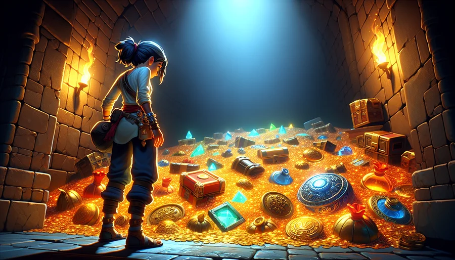 Một người chơi mới tìm thấy rất nhiều vật phẩm và trang bị huyền thoại trong Diablo Immortal.