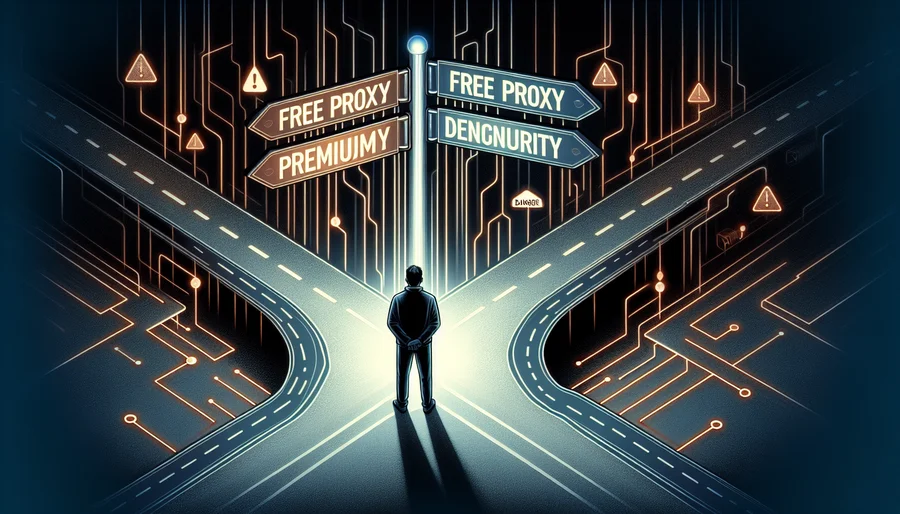 Người dùng lựa chọn giữa proxy miễn phí rủi ro và dịch vụ trả phí an toàn.