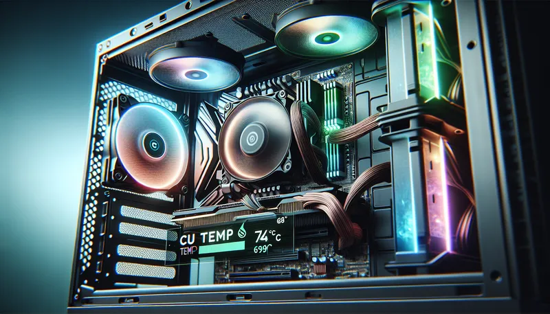 Nhiệt độ CPU i7-9700 và GPU RTX 2060 khi chơi game được ghi nhận ở mức mát mẻ và an toàn.