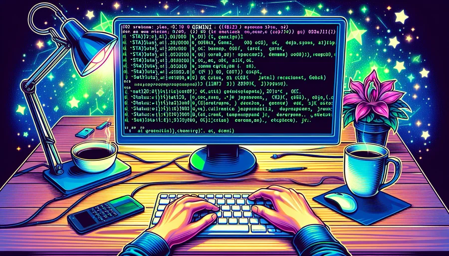 Đoạn mã chạy thành công và trả về kết quả 200 OK từ Gemini API.