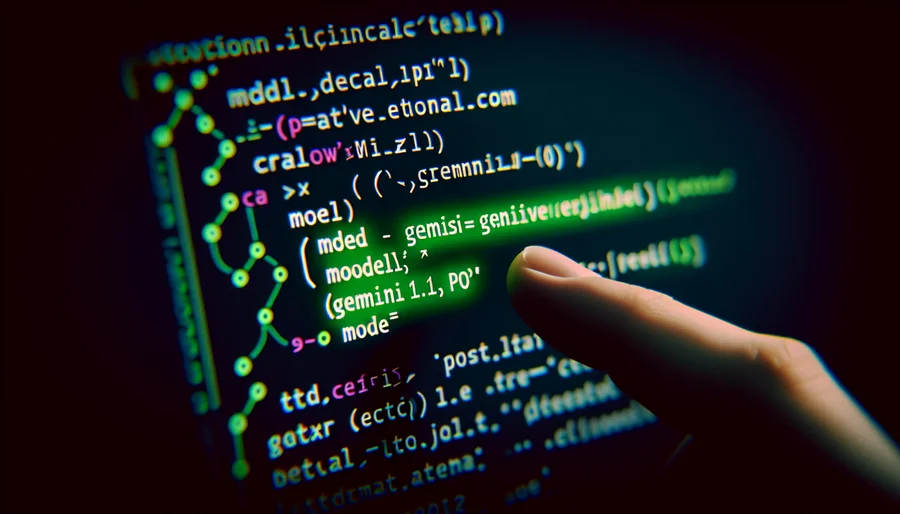 Đoạn mã code Python sửa lỗi 404 bằng cách sử dụng tên model Gemini chính xác.