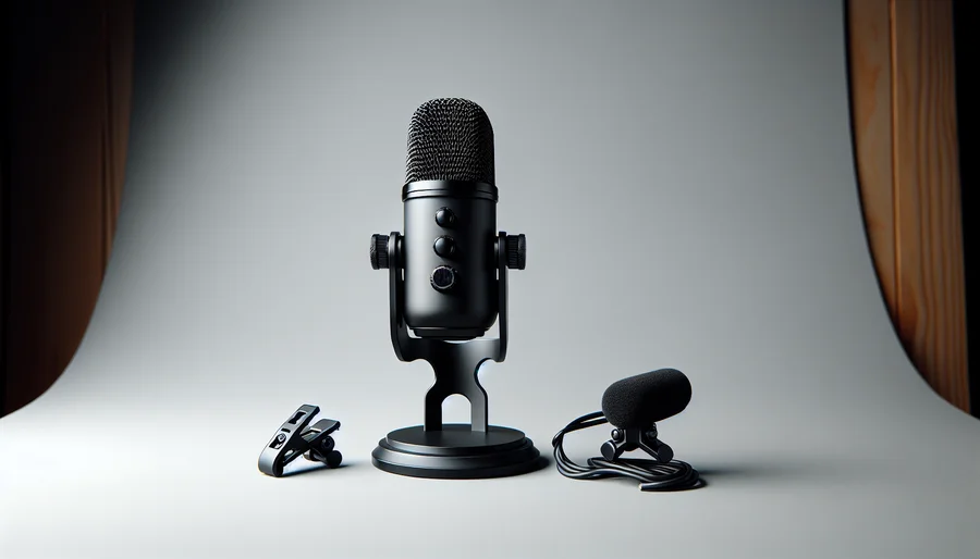 Phân biệt hai loại micro livestream phổ biến là micro condenser USB để bàn và micro cài áo lavalier.