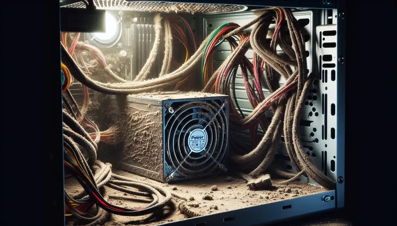 Sai lầm chết người khi build PC: tiết kiệm nguồn PSU và đi dây cẩu thả làm giảm hiệu năng và tuổi thọ linh kiện.