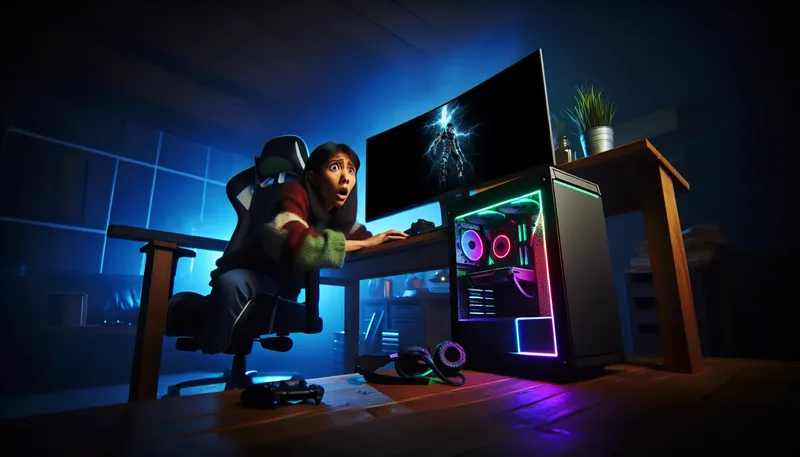 Sai lầm khi chọn nguồn PSU kém chất lượng khiến máy tính sập nguồn đột ngột khi chơi game.