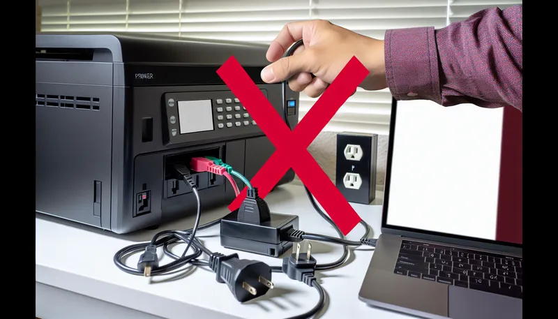 Sai lầm khi sử dụng UPS là cắm các thiết bị công suất lớn như máy in laser vào ổ cắm có pin.