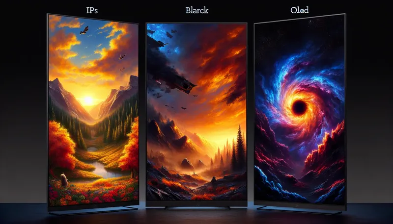 So sánh chất lượng hình ảnh của tấm nền màn hình IPS, VA và OLED trong các thể loại game khác nhau.