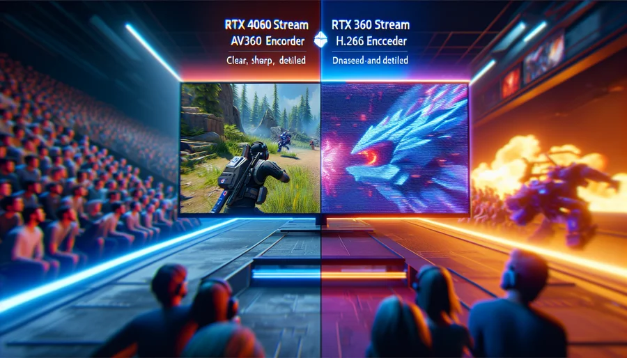 So sánh chất lượng livestream sử dụng bộ mã hóa AV1 trên RTX 4060 và NVENC trên RTX 3060.