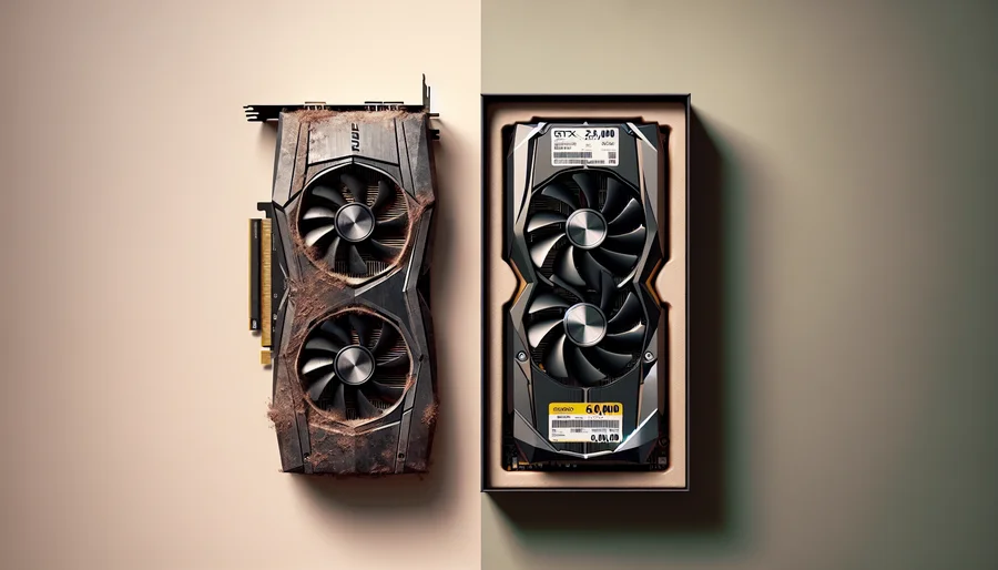 So sánh giá và giá trị giữa GTX 1660 Super cũ và RTX 3050 mới.