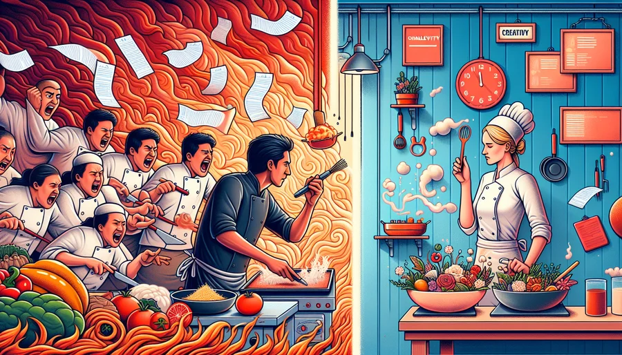 So sánh giữa game nấu ăn quản lý thử thách tốc độ và game nấu ăn sáng tạo tự do.