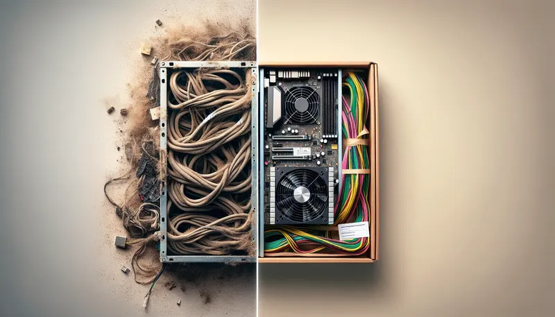 So sánh giữa việc mua nguồn cũ rủi ro và đầu tư một bộ nguồn PC mới an toàn có bảo hành.