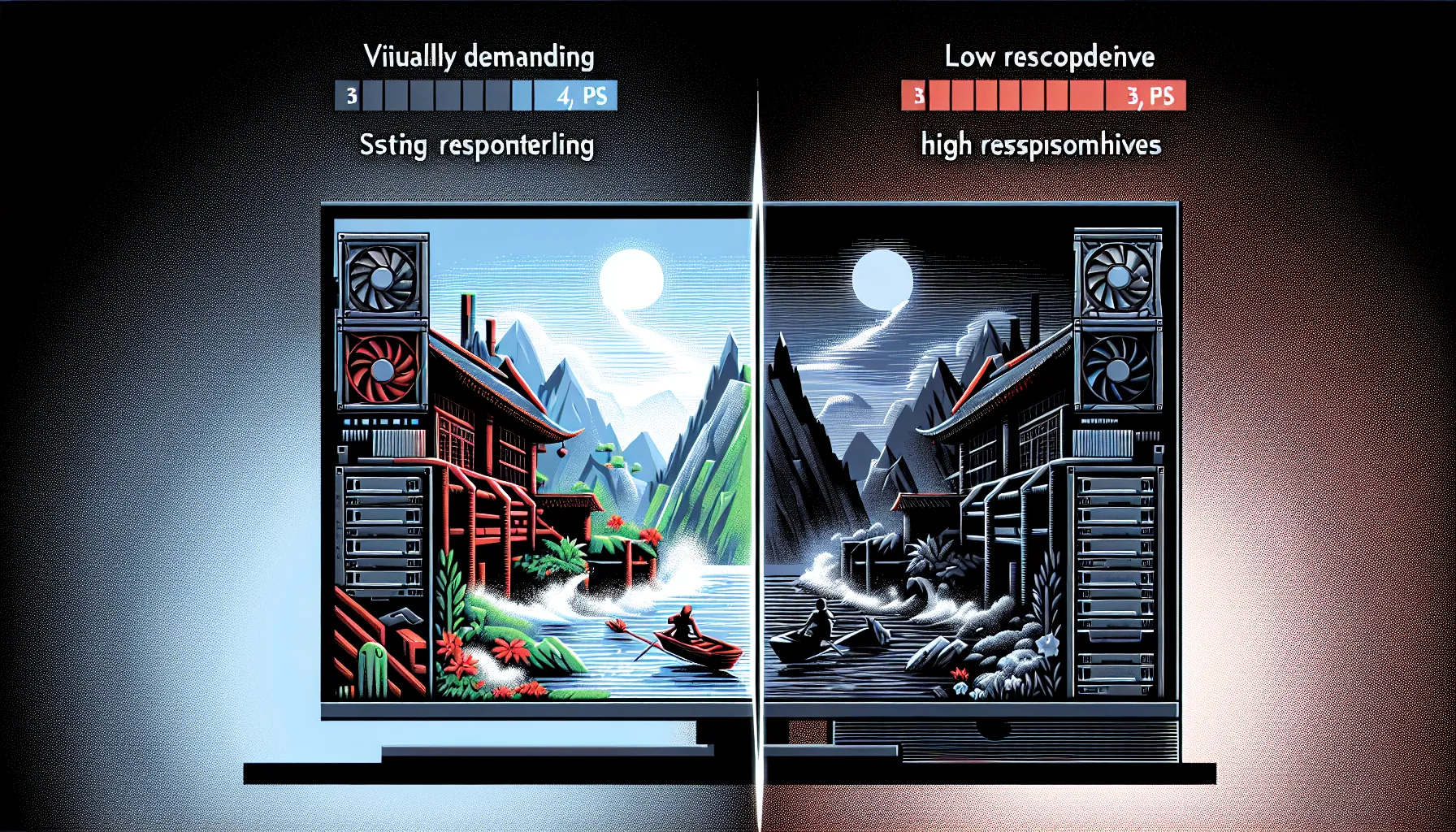 So sánh hiệu năng game với RAM khác nhau.