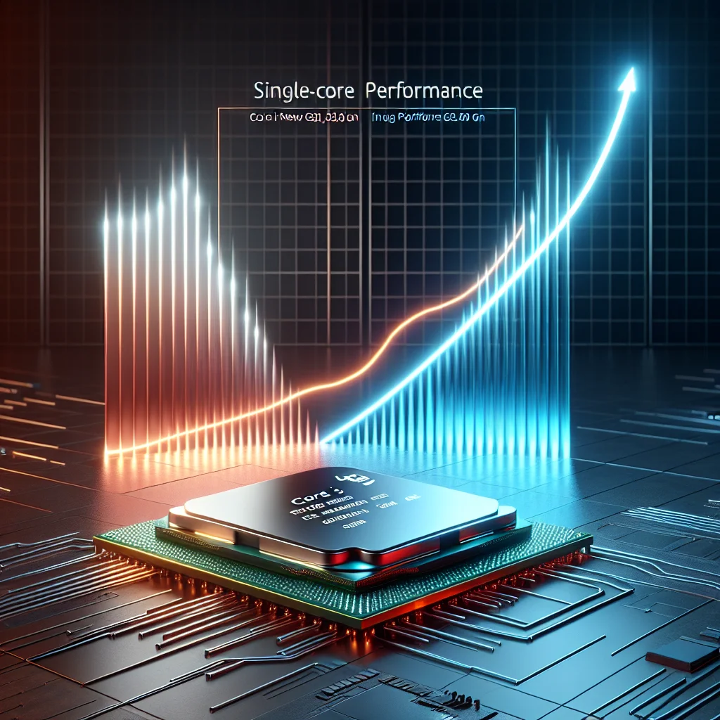 So sánh hiệu năng đơn nhân giữa CPU i3 thế hệ mới và i7 thế hệ cũ, cho thấy lợi thế của nền tảng PC mới.