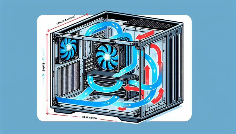 So sánh hiệu quả tản nhiệt khi lắp radiator AIO ở mặt trước (intake) và trên nóc (exhaust).