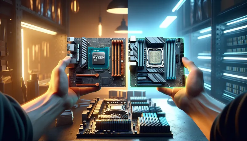 So sánh mainboard B550 socket AM4 và mainboard B650 socket AM5 cho CPU AMD Ryzen 5.