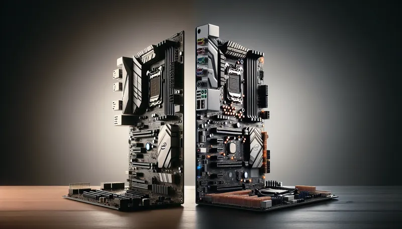 So sánh mainboard H610 cho Intel và B450 cho AMD, cho thấy B450 có p/p tốt hơn về tính năng.