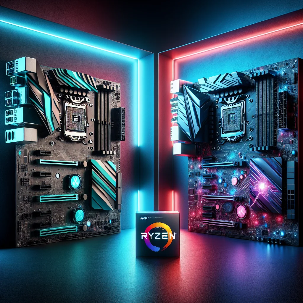 So sánh mainboard X670 và X670E cho PC gaming sử dụng CPU AMD Ryzen 9.