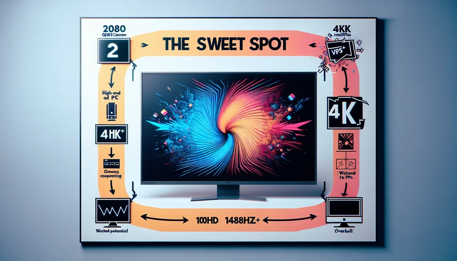 So sánh màn hình 2K 144Hz là điểm ngọt so với màn hình Full HD và 4K cho PC 30 triệu.