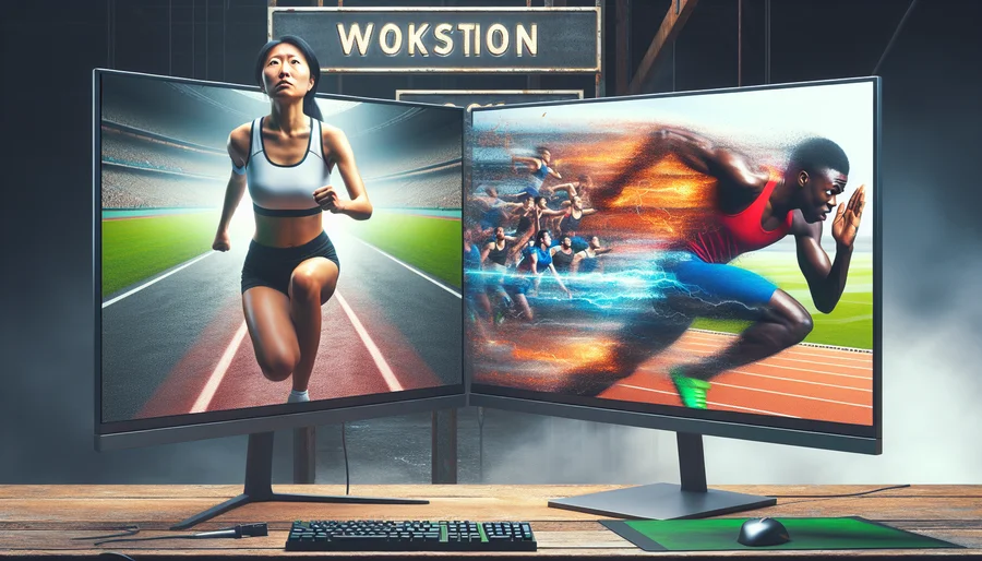 So sánh máy trạm như một vận động viên marathon bền bỉ và PC Gaming như một vận động viên chạy nước rút tốc độ cao.