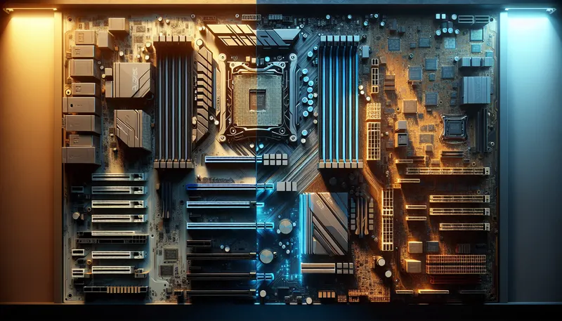 So sánh nền tảng công nghệ mainboard và RAM DDR5 của PC Core i5 mới so với DDR4 của PC Core i7 cũ.