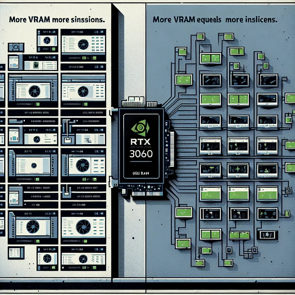 So sánh RTX 3060 12GB và RTX 4060 8GB cho PC giả lập, VRAM lớn là lợi thế vượt trội.
