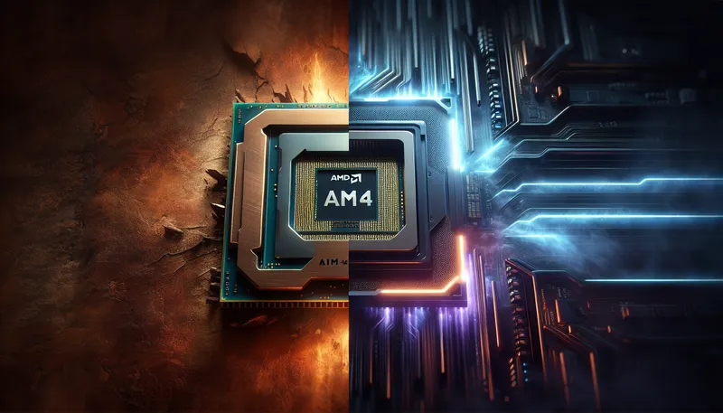 So sánh socket AM4 và AM5, hai nền tảng đối đầu khi build PC gaming AMD.