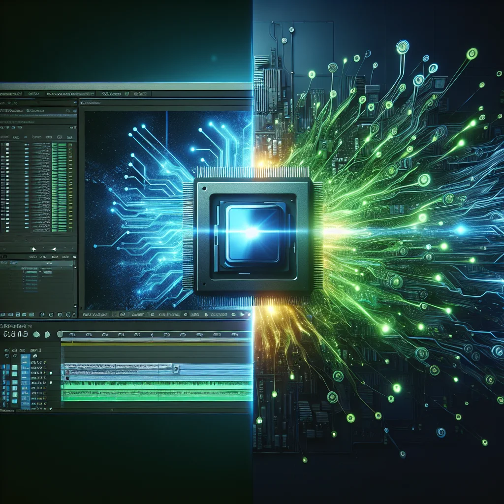 So sánh sự khác biệt phần cứng, Adobe Premiere ưu tiên CPU và DaVinci Resolve ưu tiên GPU.