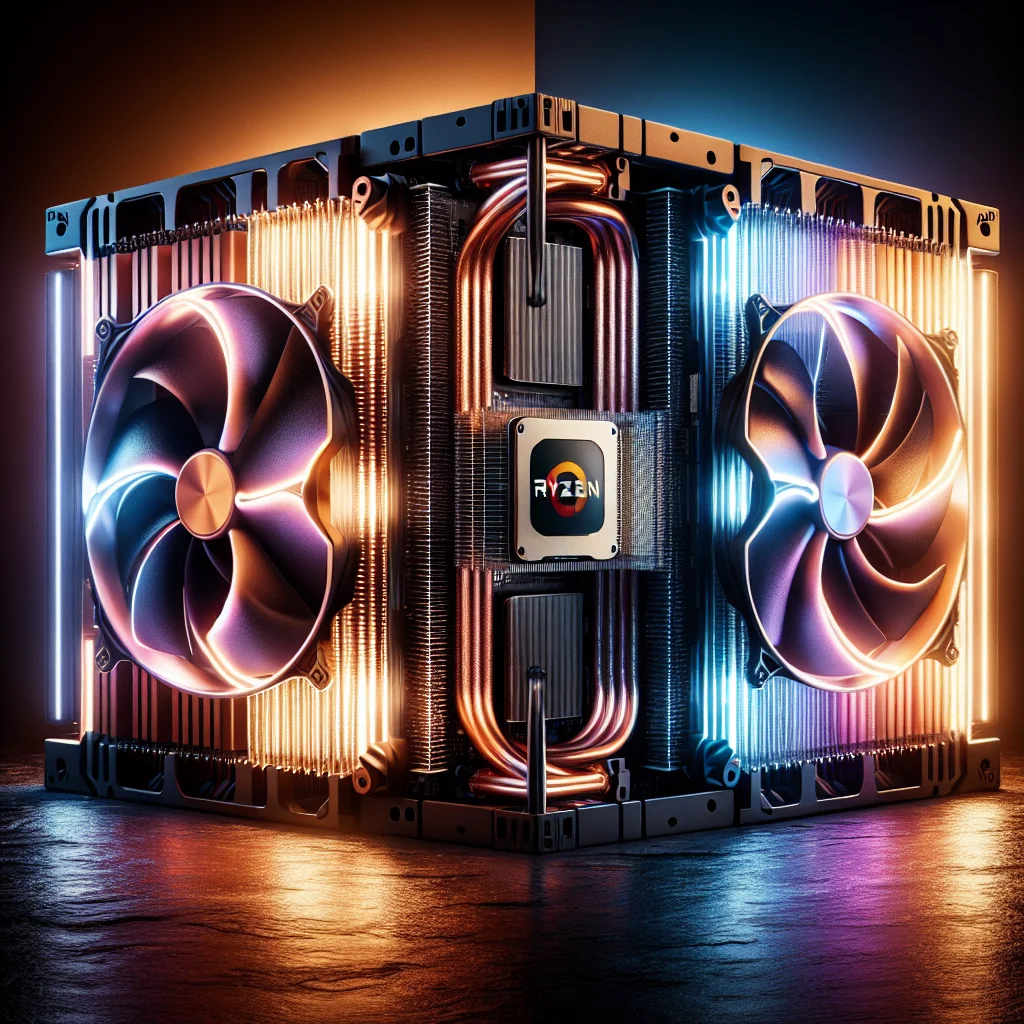 So sánh tản nhiệt khí cao cấp và tản nhiệt nước AIO 360mm cho CPU AMD Ryzen 9.