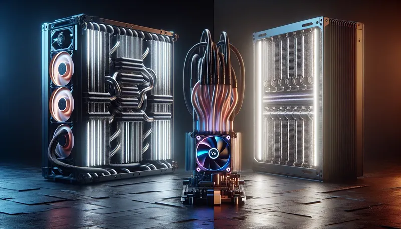 So sánh tản nhiệt khí và tản nhiệt nước AIO cho CPU Core i5.
