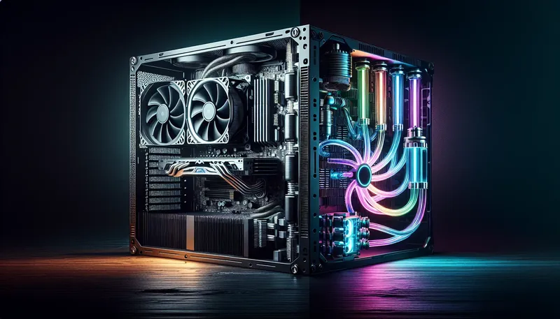 So sánh tản nhiệt khí và tản nhiệt nước AIO cho CPU Core i7.