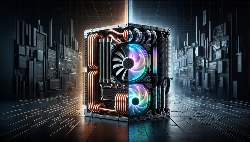 So sánh tản nhiệt khí và tản nhiệt nước AIO cho CPU Intel.