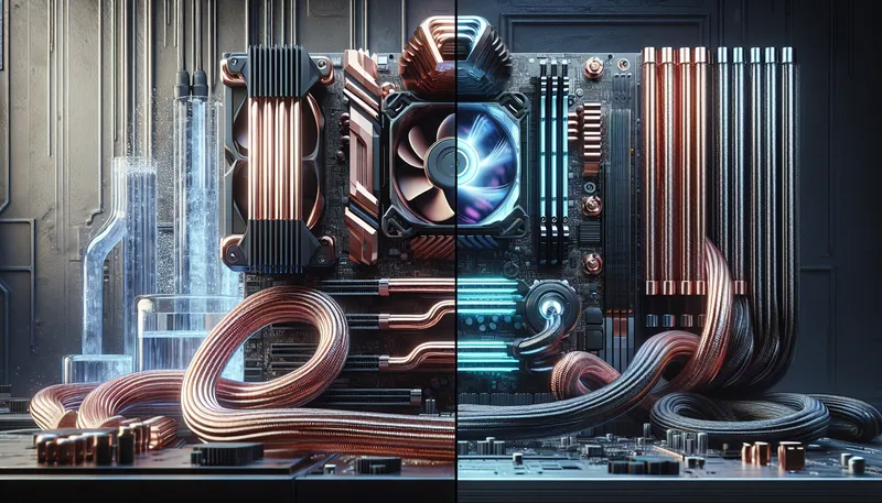 So sánh tản nhiệt khí và tản nhiệt nước AIO cho PC đồ họa.