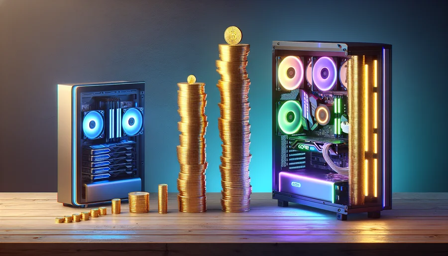 So sánh tổng chi phí build PC Core i9 và Core i7 bao gồm các linh kiện đi kèm.