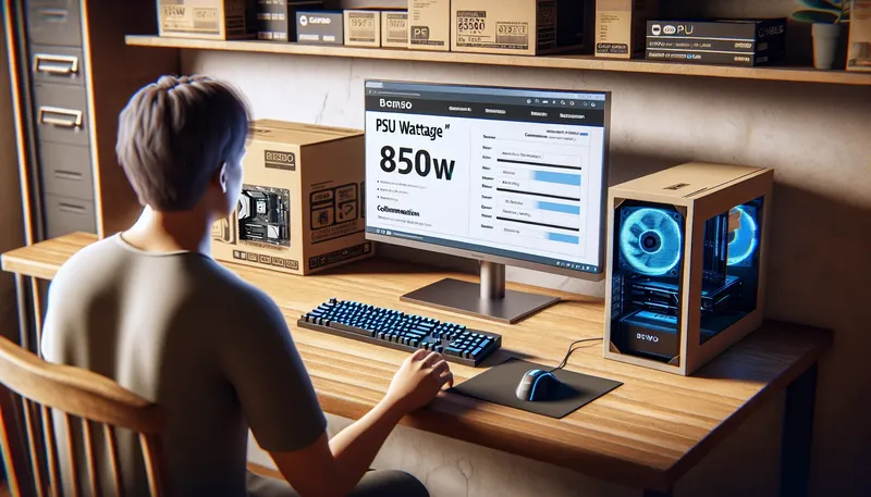 Sử dụng công cụ tính công suất nguồn PC online để chọn được số W phù hợp cho CPU và VGA.
