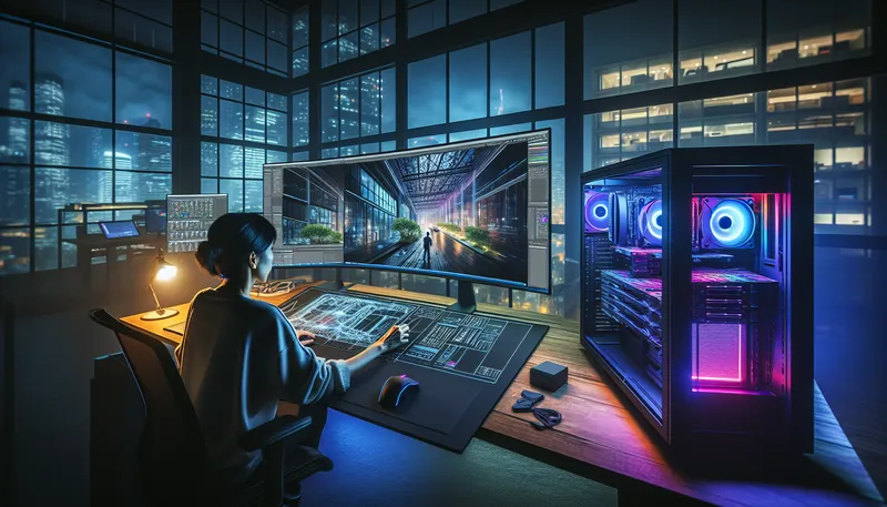 Sức mạnh của 24GB VRAM trên RTX 4090 giúp xử lý mượt mà các tác vụ render 3D và biên tập video 8K chuyên nghiệp.