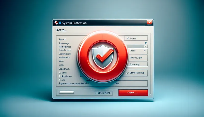 Tạo điểm khôi phục hệ thống (System Restore Point) là bước bắt buộc trước khi tắt service Win 11.