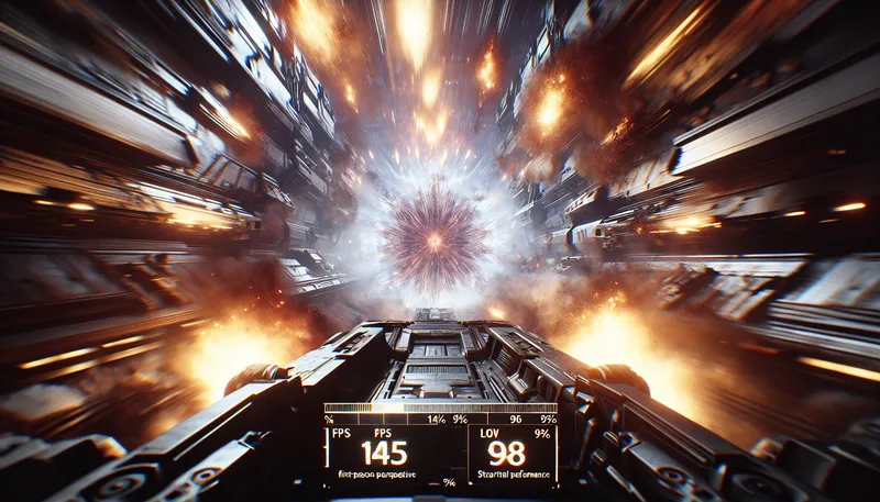 Test game AAA ở độ phân giải cao cho thấy hiệu năng FPS ổn định của CPU Intel Core i5.