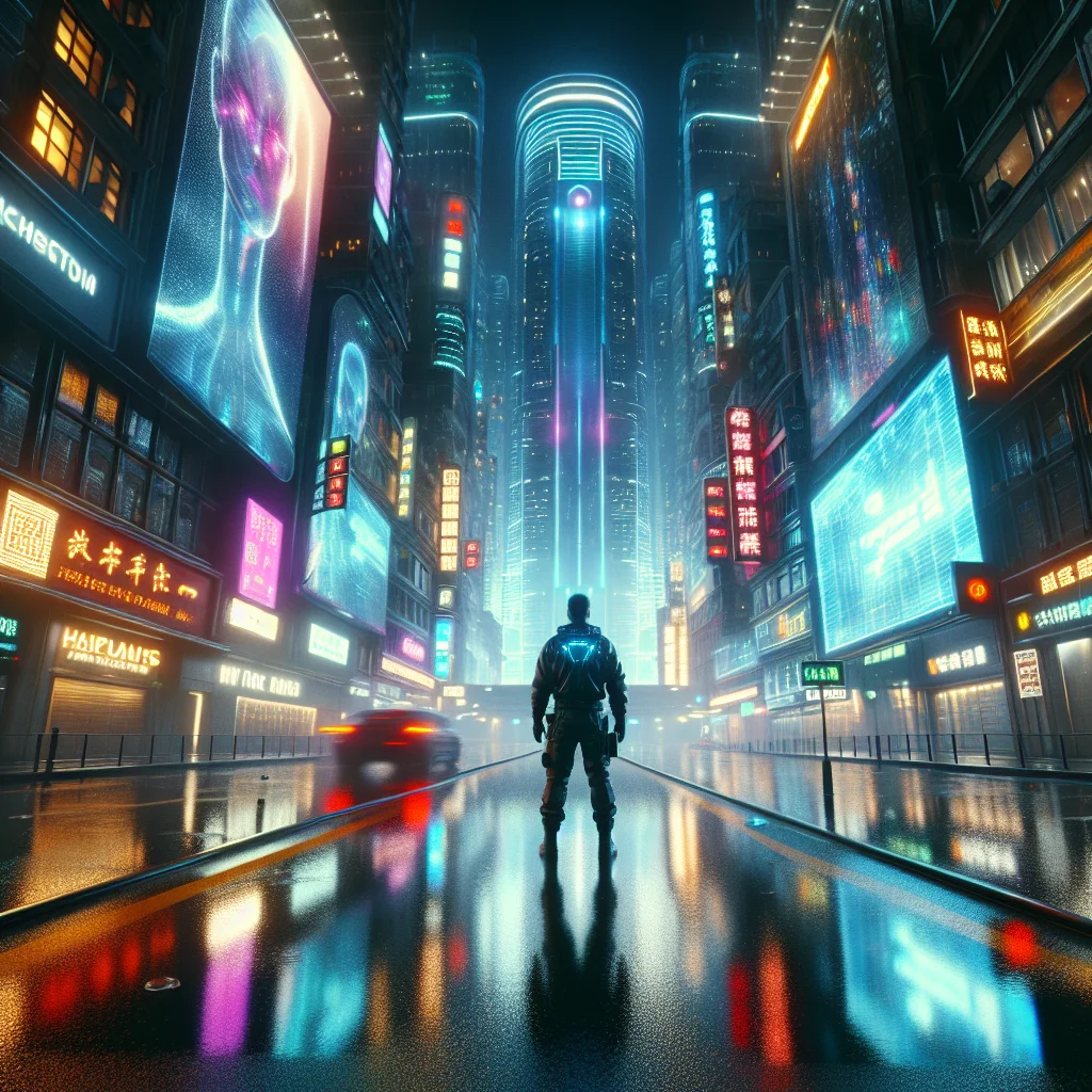 Thành phố Night City trong game Cyberpunk 2077 với hiệu ứng đồ họa Ray Tracing chân thực đến từng chi tiết.
