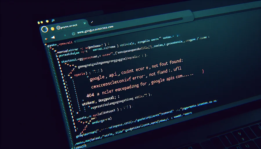 Thông báo lỗi 404 Client Error Not Found trong terminal khi gọi Gemini.