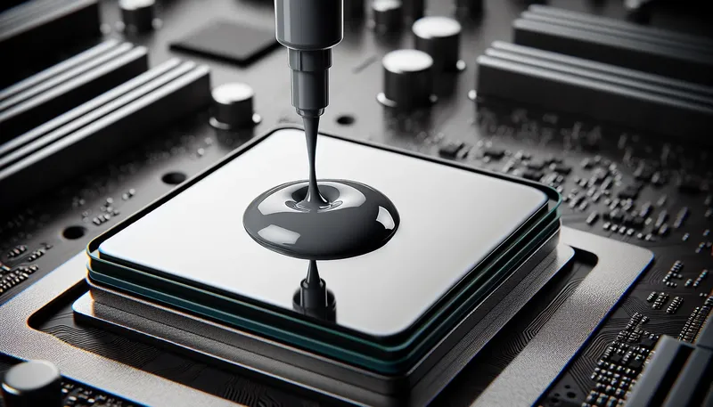 Tra keo tản nhiệt CPU đúng cách với một giọt keo bằng hạt đậu ở chính giữa.