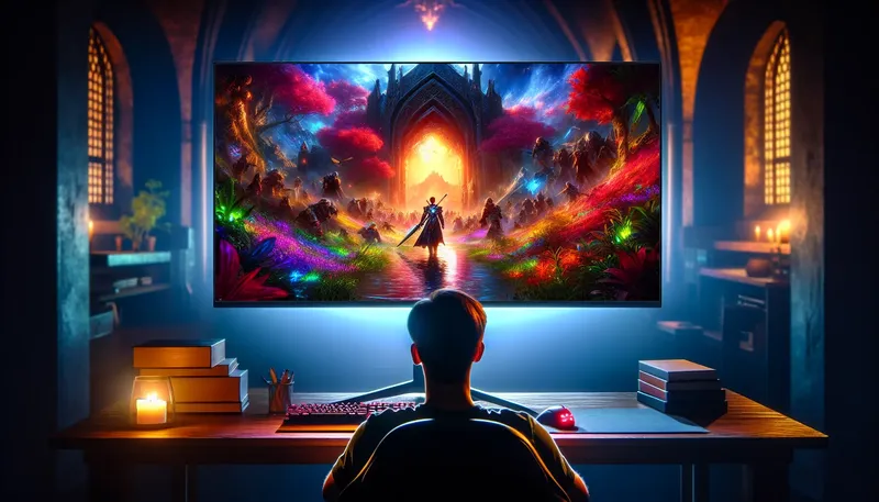 Trải nghiệm game AAA trên màn hình 2K 75Hz mang lại chất lượng hình ảnh sắc nét và mãn nhãn.