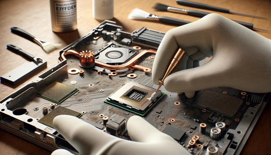 Vệ sinh và tra keo tản nhiệt mới cho CPU và GPU của máy trạm để cải thiện hiệu năng.