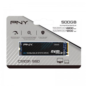 Ổ cứng SSD PNY CS1031 M.2 2280 NVMe PCIe Gen 3x4 500GB M280CS1031-500-CL