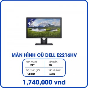 Màn hình máy tính Máy Tính cũ Dell E2216HV LED (22inch, Full HD, TN, 60Hz, 5ms, 200cd/m², Phẳng)