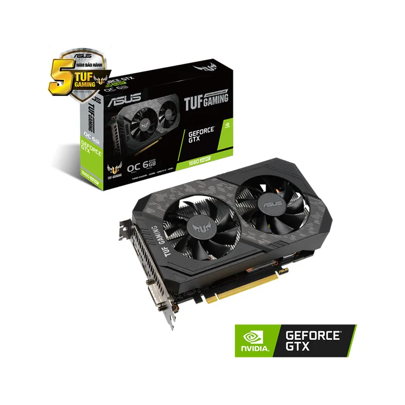 Card màn hình cũ ASUS TUF GTX 1660 Super-O6G GAMING 6GB