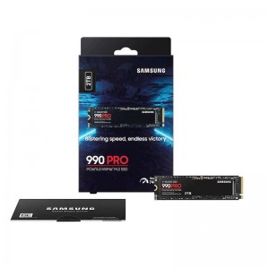 Ổ cứng SSD SamSung 990 PRO 2TB M.2 NVMe / PCIe Gen 4.0 x4/ MLC NAND / Read up to 7450MB/s - Write up to 6900MB/s / Up to 1200K/1550K IOPS / 600TBW MZ-V9P2T0BW