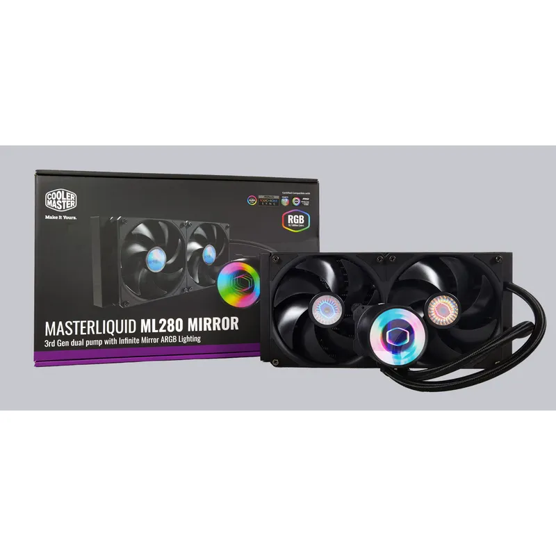 Tản nhiệt nước CPU Cooler Master Masterliquid ML280 MIRROR ARGB AiO Cooling