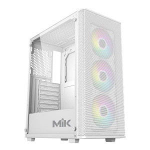 Vỏ case MIK Aion White | Kèm sẵn 3 Fan RGB