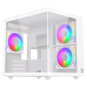 Vỏ Case Xigmatek Aqua M Lite Artic 3GF - White | Kèm sẵn 3 fan (EN 44168)