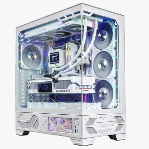 Vỏ Case VALKYRIE VK-03 ATX - White | Màn hình 6.2